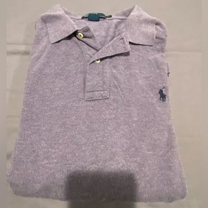 Polo by Ralph Lauren purple long sleeve polo shirt